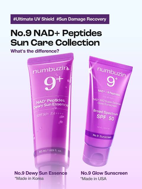 Numbuzin 9+ Nad+peptides Dewy Sun Essence Spf 50 50ml