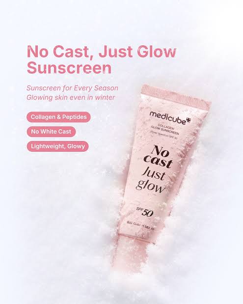 Medicube : No Cast Just Glow Collagen Sunscreen