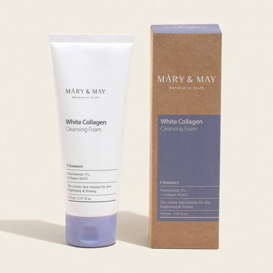 MARY & MAY - White Collagen Cleansing Foam, 150ml