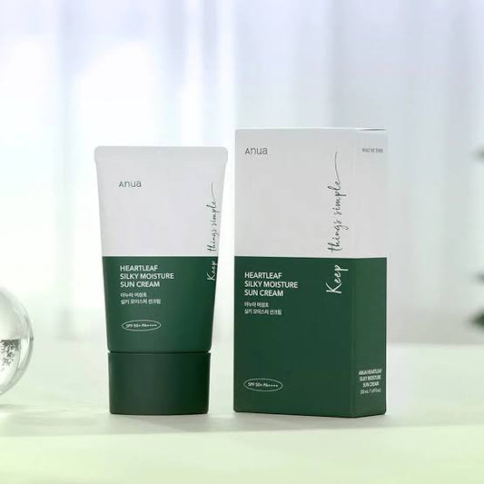 Anua Heartleaf silky moisture sunscreen