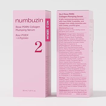 numbuzin No.2 Rose PDRN Collagen Plumping Serum + 6 peptides