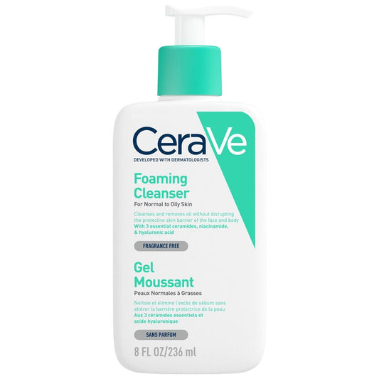 CeraVe Gel nettoyant moussant peau grasse 236ml